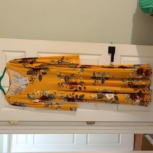 Stunning fall floral maxi